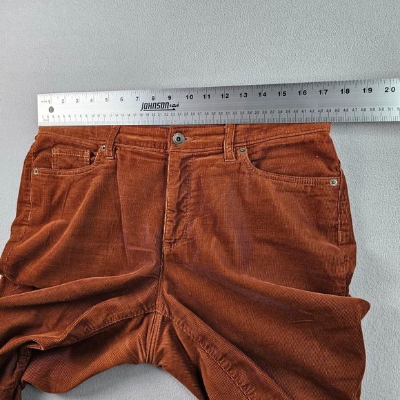Women's Brown Corduroy Pants Size 12 Bootcut Flare Vintage Y2K Casual Trousers - Picture 5 of 14